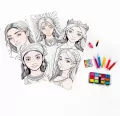 Kolorowanka plansze make-up KIDEA - tantis.pl