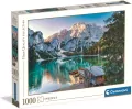 Puzzle 1000 HQ. Emerald Lake Braies. 39887 - tantis.pl