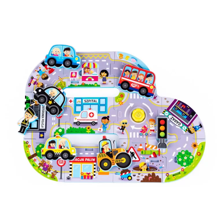 Puzzle. Dźwięki wokół nas. Miasto - tantis.pl