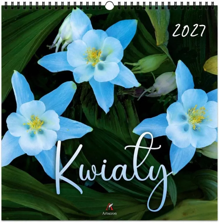 Kalendarz 2027 wieloplanszowy 33x33cm Kwiaty - tantis.pl