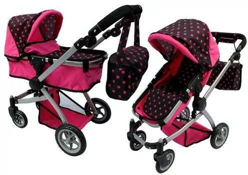 Wózek dla lalek Alice, spacerówka 2w1 - tantis.pl