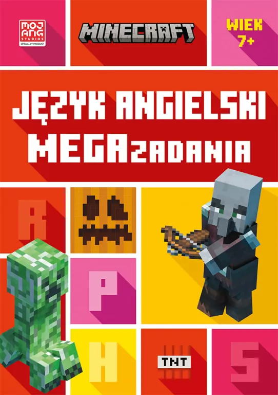 Język angielski. Megazadania 7+ Minecraft - tantis.pl