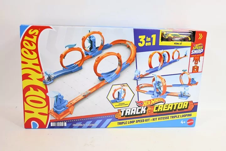 Hot Wheels Track Creator Tor Trzy Pętle - tantis.pl