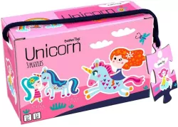 Moje pierwsze puzzle, 3 układanki, 6, 9, 12 el.