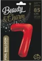 Balon foliowy Cyfra 7 czerwona, 85cm - tantis.pl