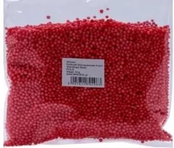 Styropianowe kulki 4mm czerwone 10g