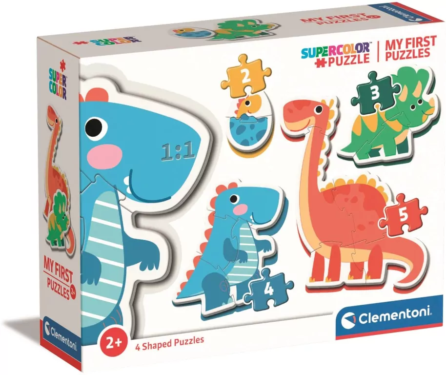 Clementoni. Moje Pierwsze Puzzle. Dinozaury - tantis.pl