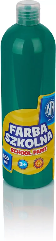 Farba szkolna szmaragdowa 500ml ASTRA - tantis.pl