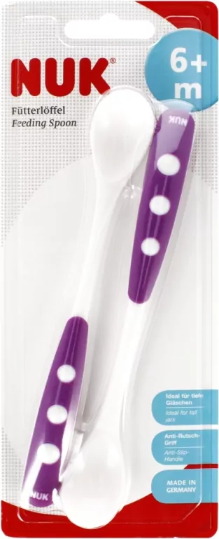 NUK. Łyżeczka do karmienia. Fioletowa - tantis.pl