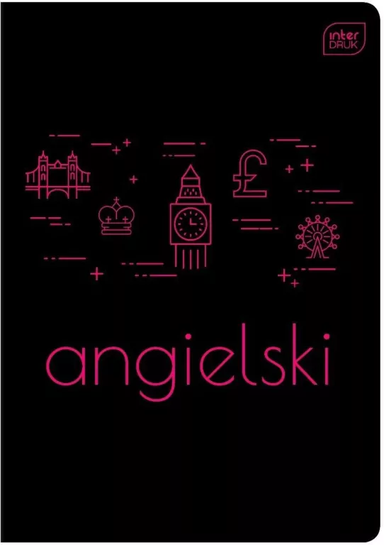 Zeszyt A5/60K kratka J. Angielski (10szt) - tantis.pl