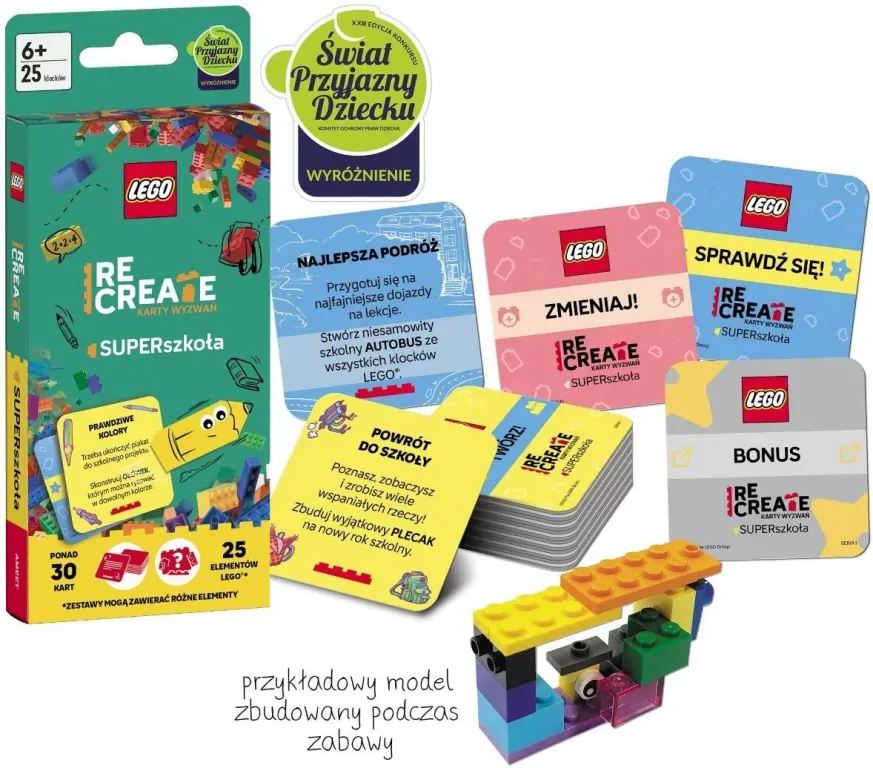 Lego Recreate. Karty wyzwań. SUPERszkoła - tantis.pl
