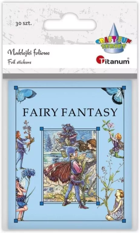 Naklejki foliowe Fairy Fantasy wróżki 30szt - tantis.pl