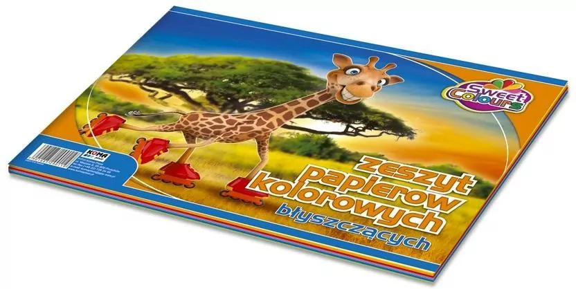 Zeszyt papierów kolorowych A4, błyszczący - tantis.pl