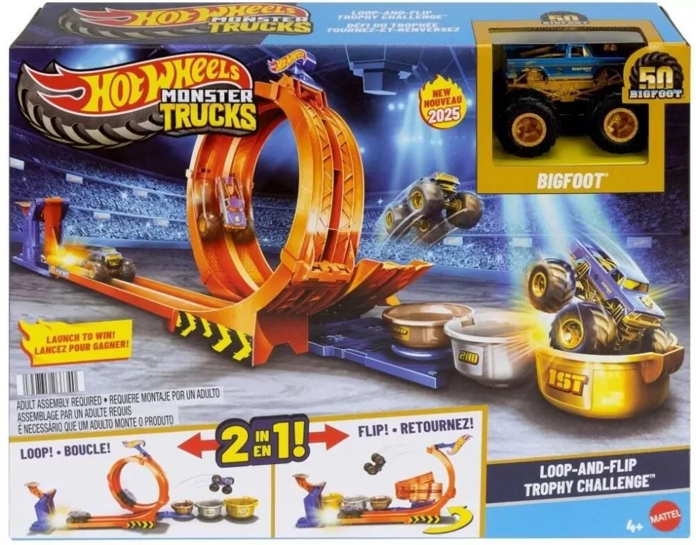 Hot Wheels City. Skok po trofeum + monster truck - tantis.pl