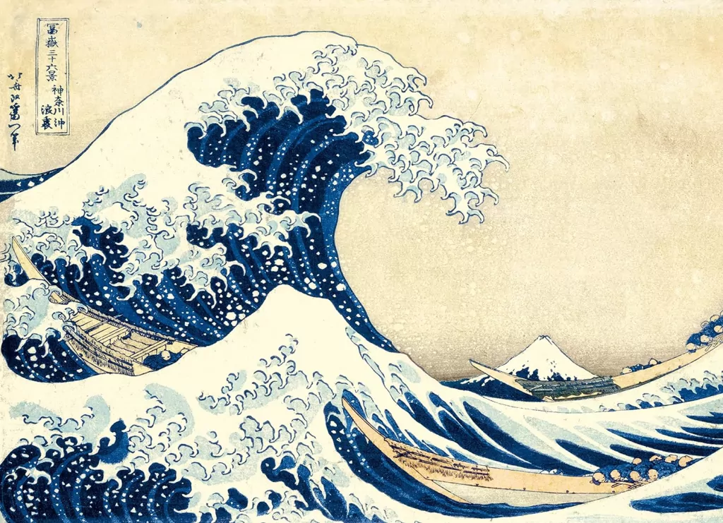 Puzzle 1000. Museum Collection. Wielka fala w Kanagawie. Hokusai. 39378 - tantis.pl