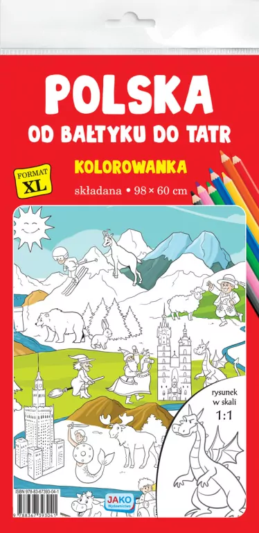 Polska. Od Bałtyku do Tatr. Kolorowanka XL - tantis.pl