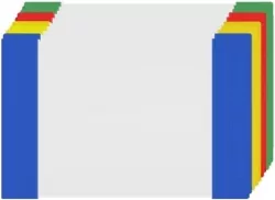 Paczka okładki zeszytowe A5 kolorowe zakładki, 10 sztuk