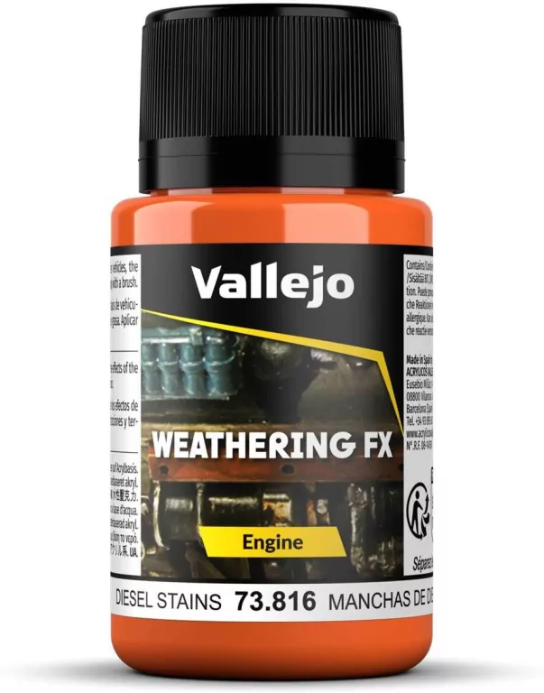 Vallejo: 73.816 - Weathering FX - Engine - Diesel Stains (40 ml) - tantis.pl