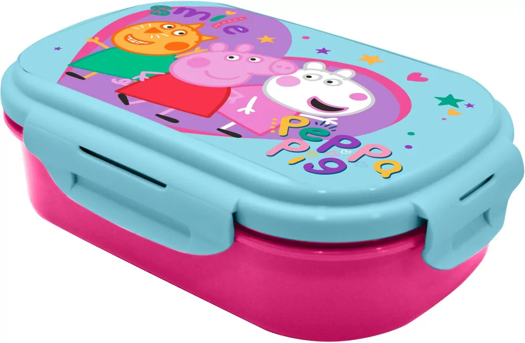 Peppa Pig Pudełko śniadaniowe ze sztućcami PP17102 - tantis.pl