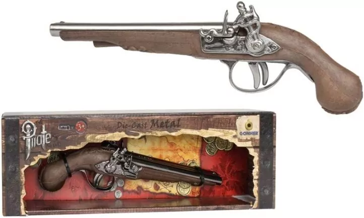 Metalowy pistolet pirata - tantis.pl