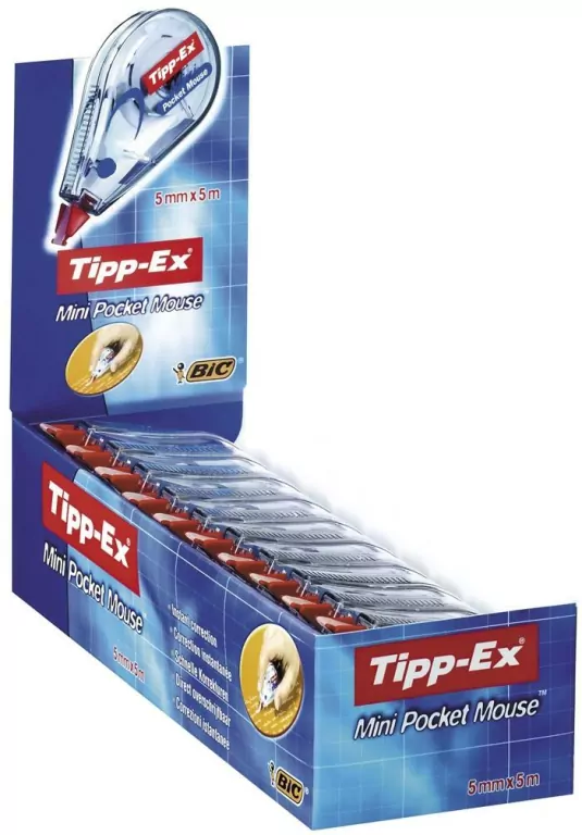 Korektor w taśmie 5mm*5m. Tipp-Ex biały - tantis.pl