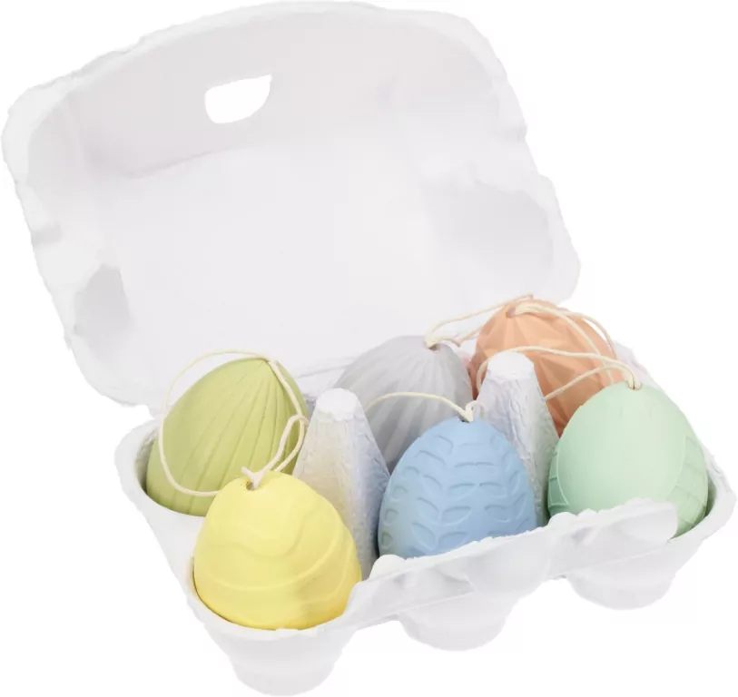 Jajka plastikowe MIX 6cm 6szt - tantis.pl