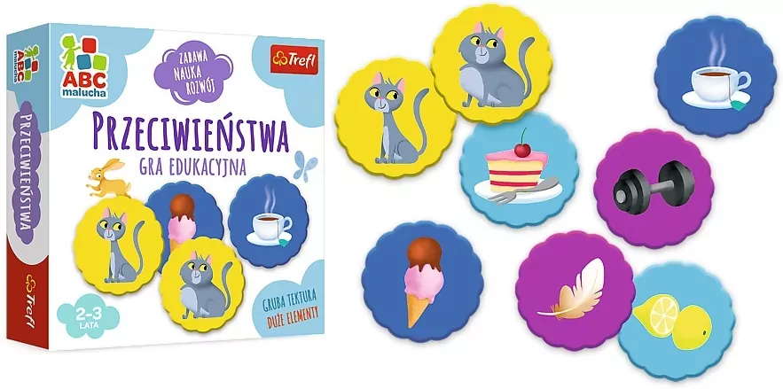 Przeciwieństwa. Gra edukacyjna. ABC malucha - tantis.pl