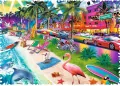 Puzzle 600. Crazy Shapes! Plaża w Miami - tantis.pl