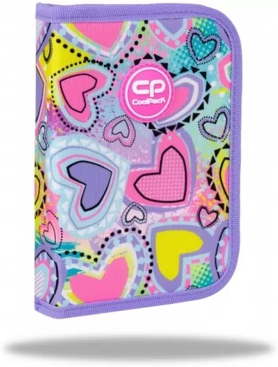 Piórnik 1-komorowy bez wyposażenia Coolpack Clipper Sew Pastel Heart - tantis.pl