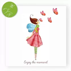 Karnet kwadrat z niespodzianką Motyle