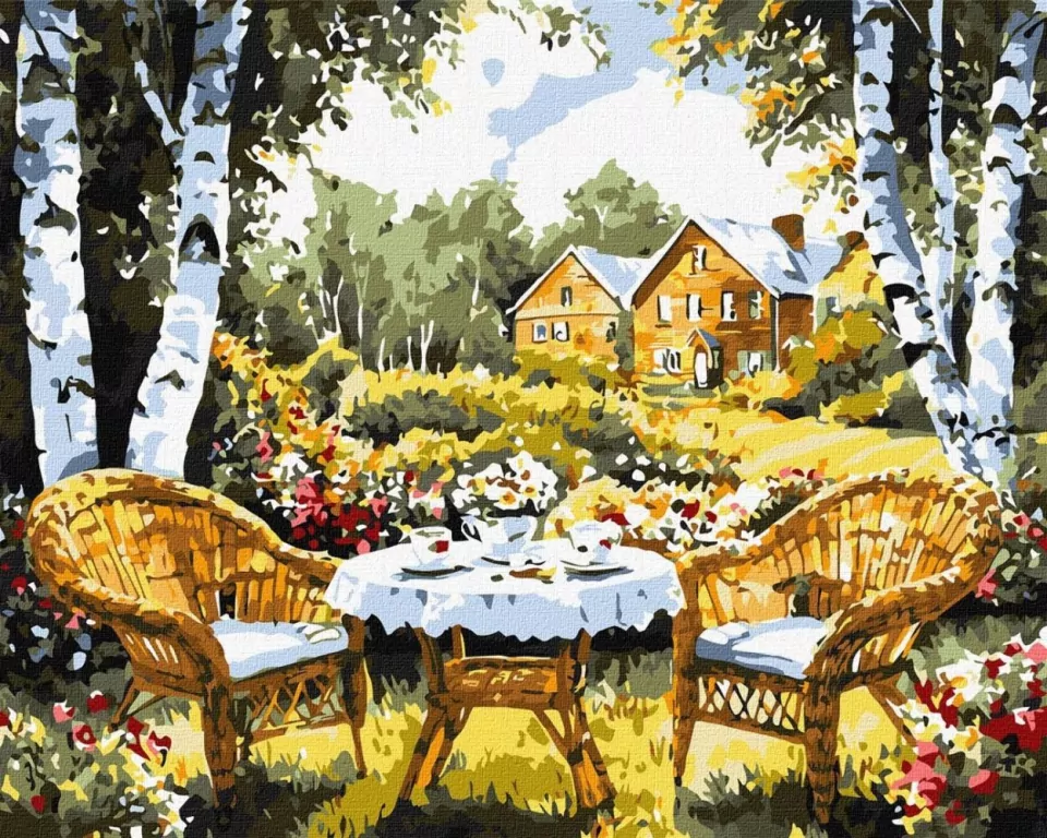 Malowanie po numerach - Wymarzony domek 40x50cm - tantis.pl