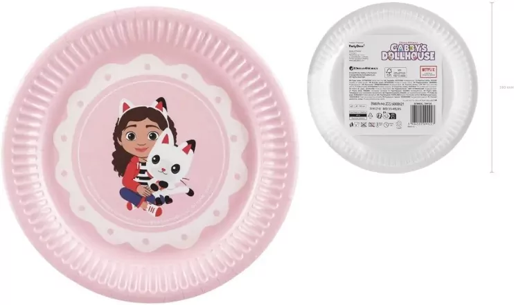 Talerzyki Koci Domek Gabi 18cm - tantis.pl