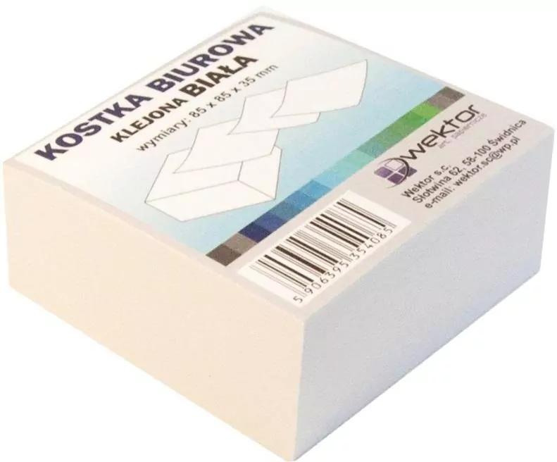 Kostka klejona biała 85x85mm 3,5cm - tantis.pl