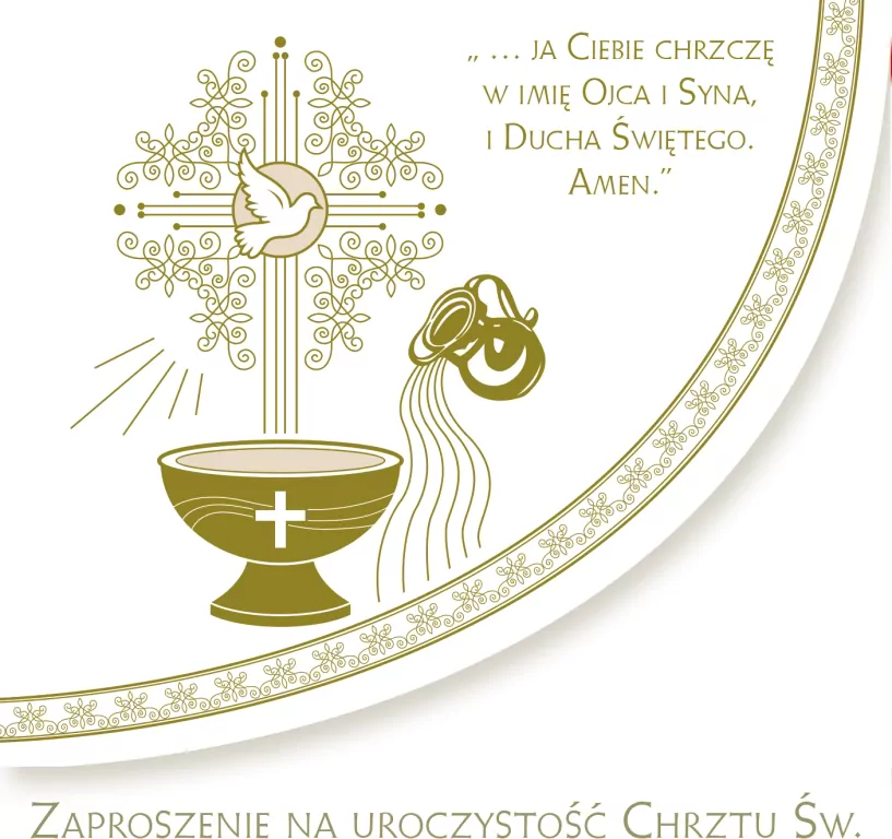 Zaproszenie chrzest Pol Mak zkw chr 40974 - tantis.pl