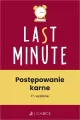 Last Minute. Postępowanie karne + testy online - tantis.pl