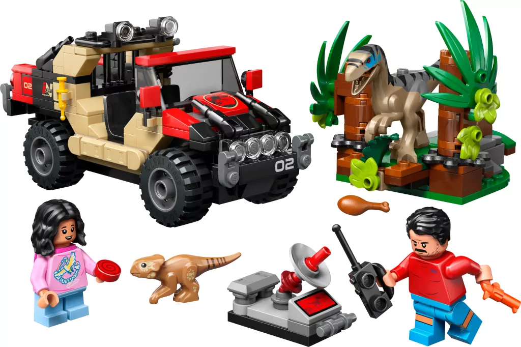 LEGO® Jurassic World. Ucieczka terenówką przed raptorem 76972 - tantis.pl