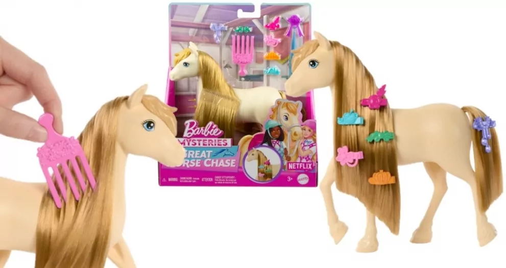 Mattel. Barbie Konik kucyk do stylizacji Tornado HXJ36 - tantis.pl