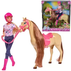 Steffi w stroju dżokejki z koniem. Steffi Love