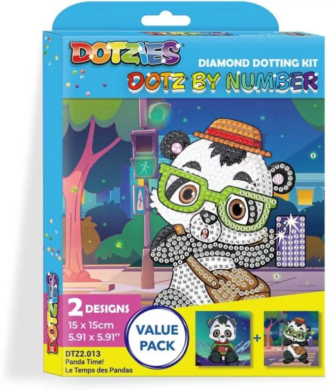 Diamond Dotz - Dotz By Number Panda Time - tantis.pl