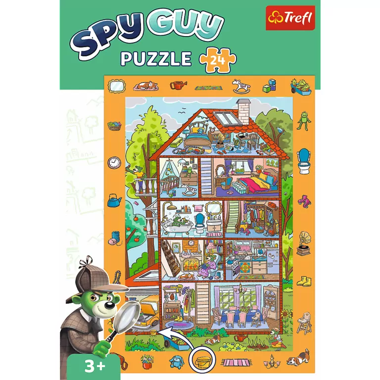 Puzzle 24. Obserwacyjne. Spy Guy. W domu. 15593 - tantis.pl