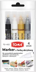 Marker akrylowy. 4 kolory - tantis.pl