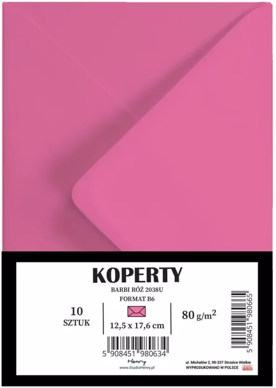 Koperty B6 Barbi róż - tantis.pl