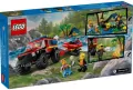 LEGO® City. Terenowy wóz strażacki z łodzią ratunkową 60412 - tantis.pl