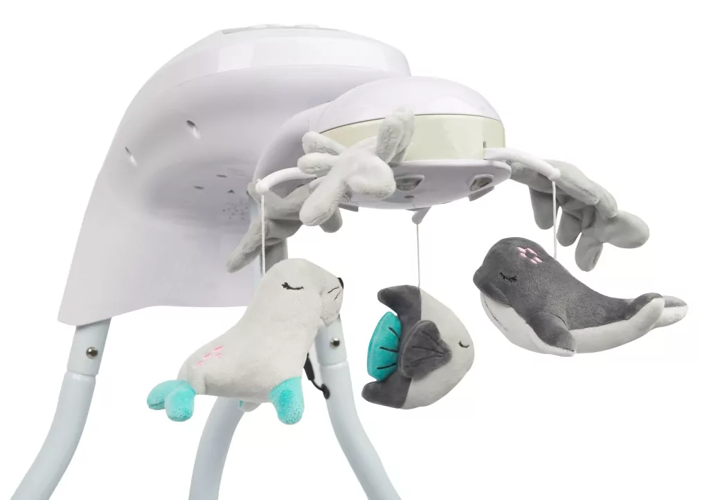 Caretero Huśtawka elektryczna Raffi light grey - tantis.pl