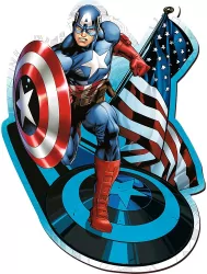 Puzzle 160 Wood Craft. Nieustraszony Kapitan Ameryka