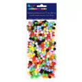 Pompony poliestrowe mix 7 mm, 380 szt. (KSPO-019) - tantis.pl