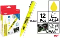 Kreda w płynie żółta, 12 sztuk - tantis.pl