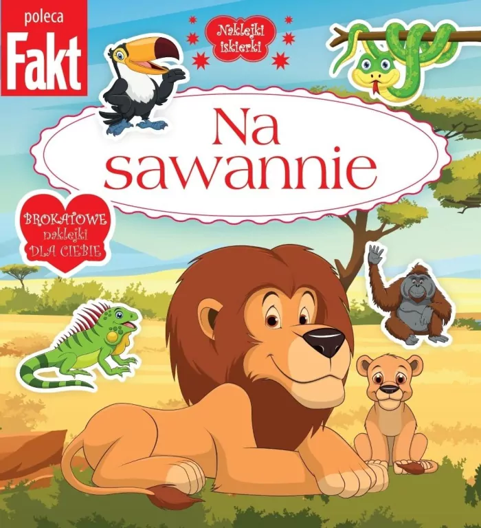 Na sawannie. Brokatowe naklejki dla ciebie - tantis.pl