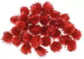 Pompony metaliczne czerwone, 2cm - tantis.pl