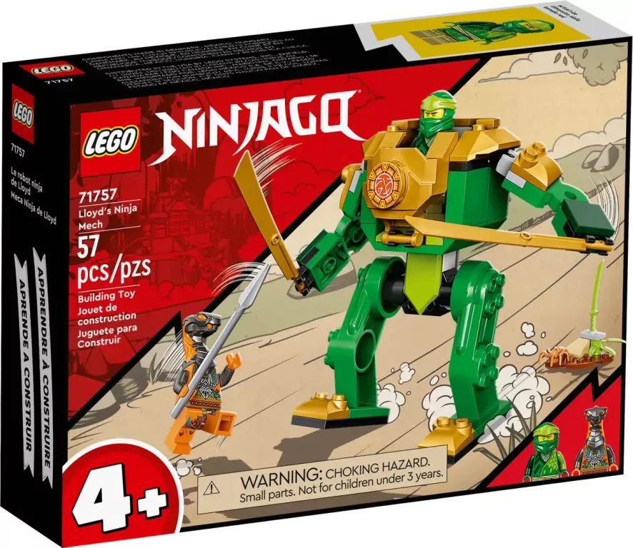 LEGO® NINJAGO®. Mech Ninja Lloyda. 71757 - tantis.pl